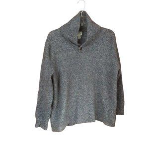 J. Crew Grey Rugged Merino Wool Blend Unisex Sweater XXL